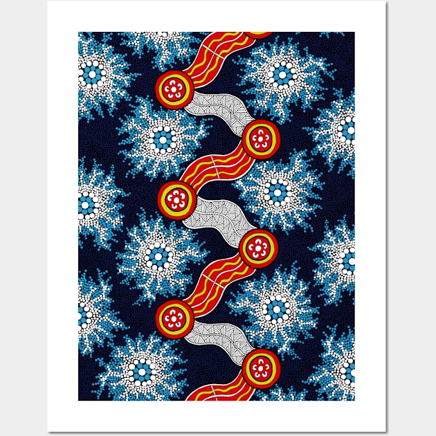 Aboriginal Art - The Journey Wall Art by hogartharts